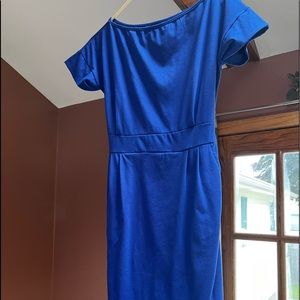 Royal blue short dress
